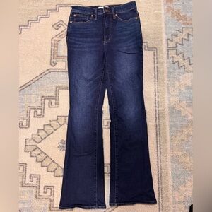 Madewell Dark Wash Skinny Flare Jeans